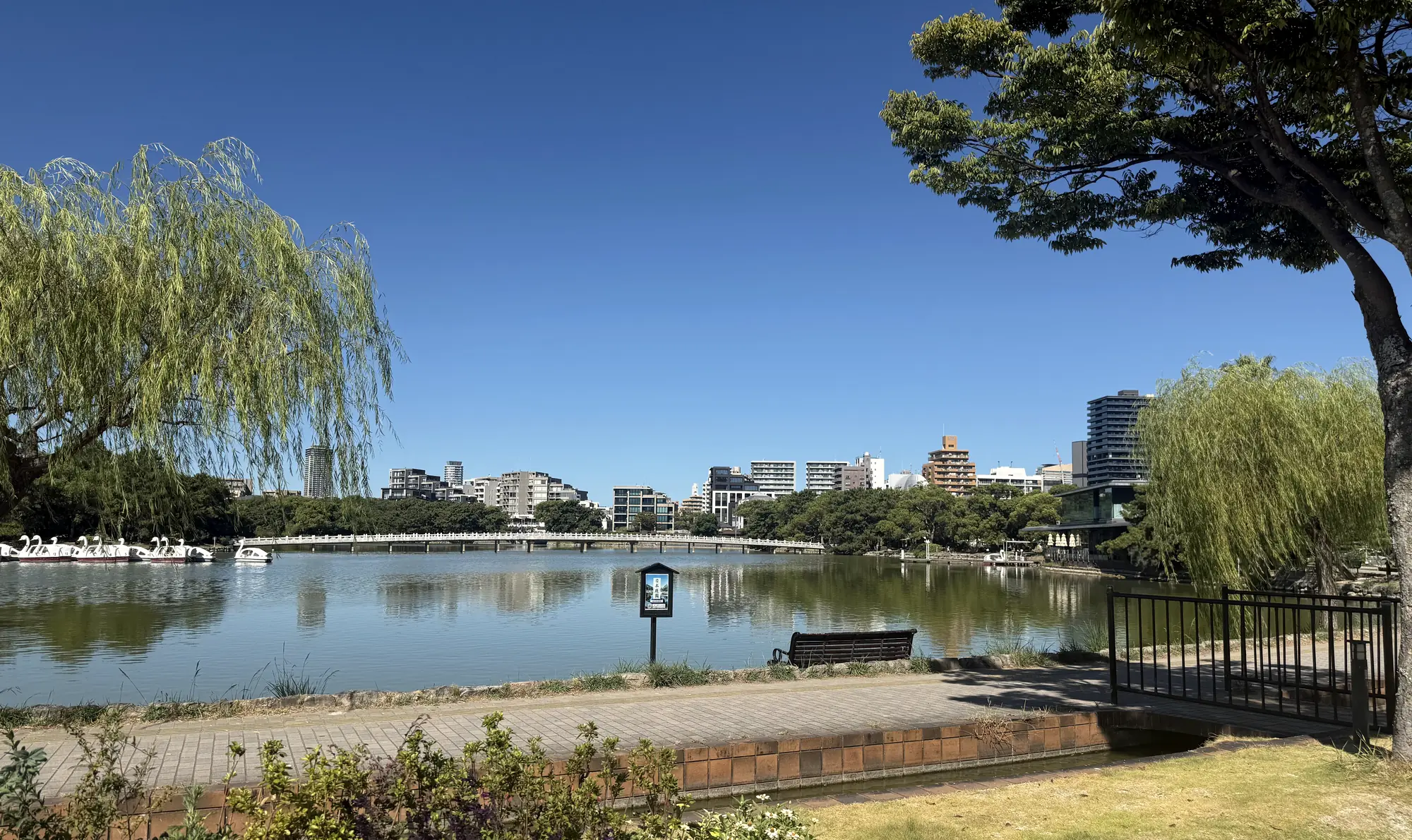 大濠公園與周邊住宅區